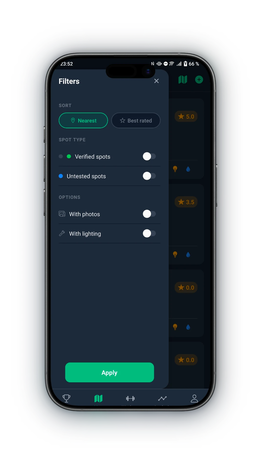 Onbars app screenshot